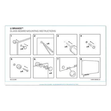 U Brands Magnetic Glass Dry Erase Board Value Pack, 72 X 36, White freeshipping - TVN Wholesale